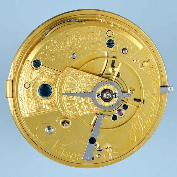 Datei:Brockbanks Taschenuhr mit Peto-Hemmung Nr. 4303 ca. 1780-1790 (4).jpg