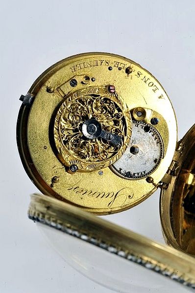 Datei:Saunier a Lons-Le-Saunier pocket watch movement.jpg