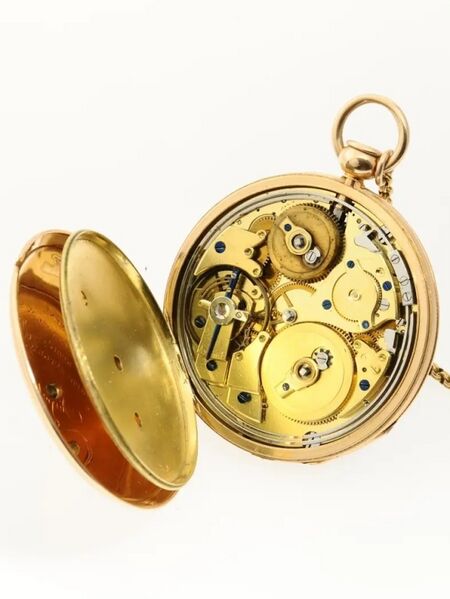Datei:D. Bouvier à Genève, Taschenuhr mit Viertelrepetition und unabhängiger springender Zentralsekunde Geh. Nr. 8879, circa 1820 (4).jpg
