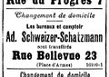 Changement de Domicile Ad. Schweizer-Schatzmann Feuille d 'Avis de Neuchatel 2. November 1905.jpg