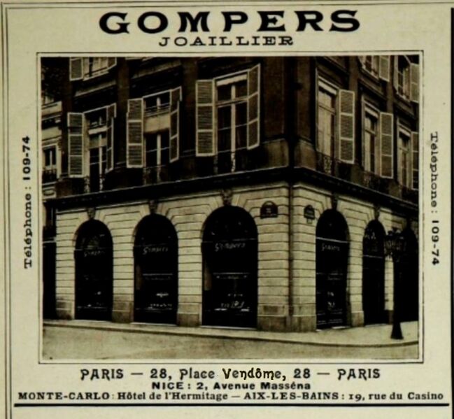 Datei:Gompers Jouaillier, Place Vendôme 28 1912.jpg