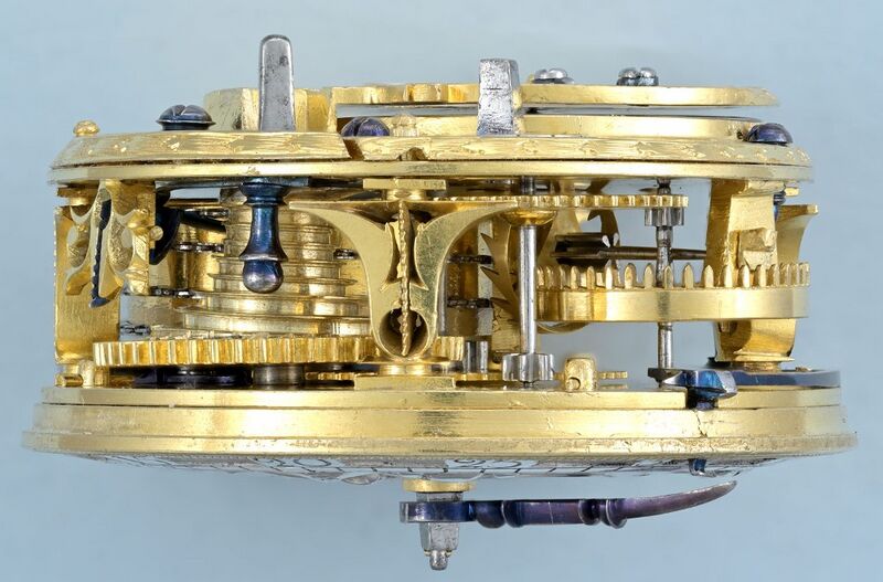Datei:Joseph Buckingham Spindeluhr mit Differentialzifferblatt, ca. 1698 (07).jpg