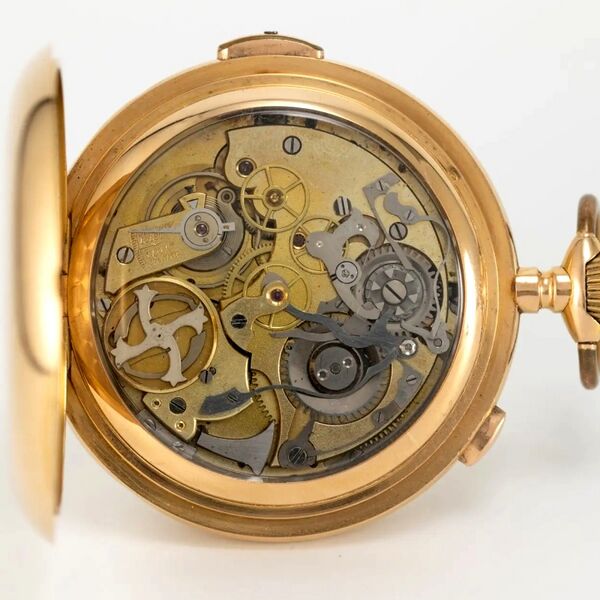 Datei:Invicta, Savonnette mit Viertelstundenrepetition und Chronograph ca. 1900 (5).jpg