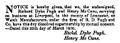 Richard Dyke Puch 25 März 1850 The London Gazette.jpg