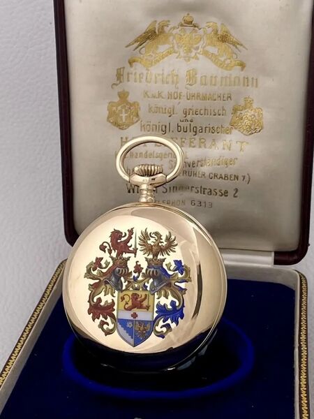 Datei:Friedrich Baumann, Wiener Savonnette mit emailliertem Adelswappen ca. 1920 (15).jpg
