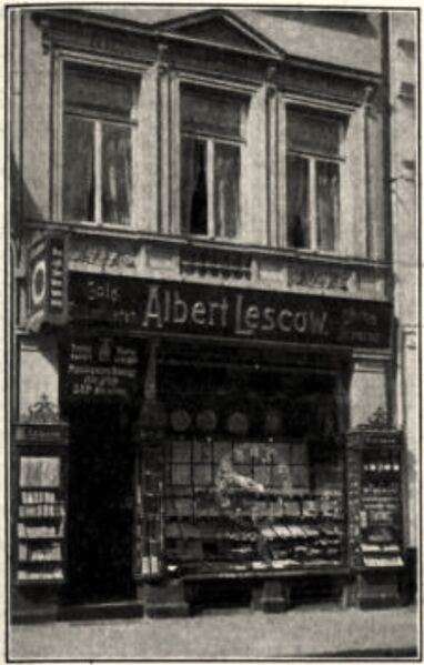 Datei:Fassade der Firma Albert Lescow vor 1928.jpg