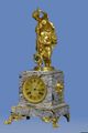 Guilmet, French Variegated Grey-marble and Gilt-Metal and Bronze Mystery Clock., circa 1885 (1).jpg