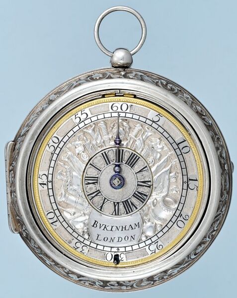 Datei:Joseph Buckingham Spindeluhr mit Differentialzifferblatt, ca. 1698 (02).jpg