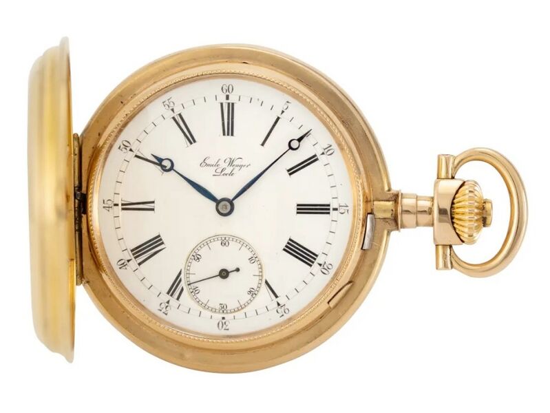 Datei:Uhrmacherschule Le Locle, Emile Wenger Ankerchonometer ca. 1900 (1).jpg