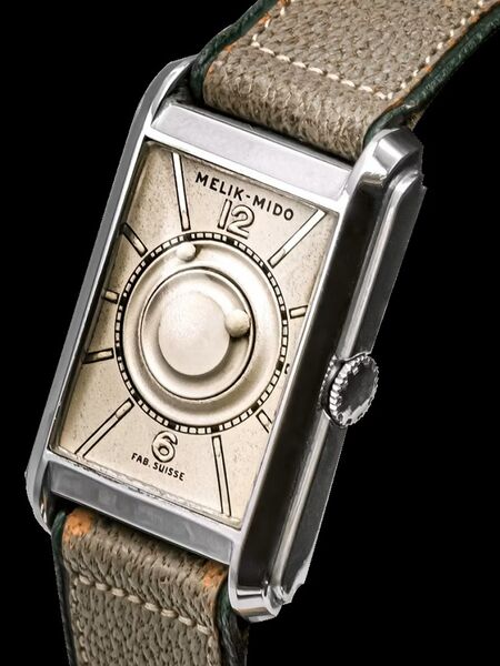 Datei:Melik Mido Armbanduhr Uhr ca. 1930.jpg