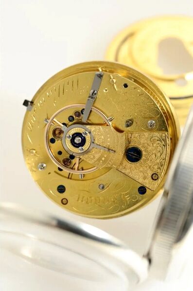 Datei:Chris. Williamson, London, Herrentaschenuhr mit Doppelrad-Duplexhemmung, Nr. 574, circa 1830 (4).jpg