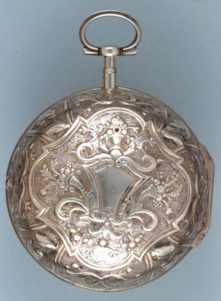 Datei:Daniel Quare Einzeigeruhr mit Alarm Gehäuse.jpg