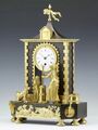 Französische Empire Pendule, Jean-Louis Rouvière, ländliche Szene vor einem Stadttor um 1805 (3).jpg
