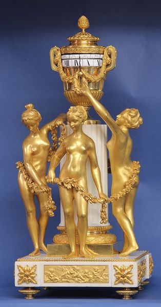 Datei:Etienne Maxant, Drei Grazien, Pendule ca. 1885 (1).jpg