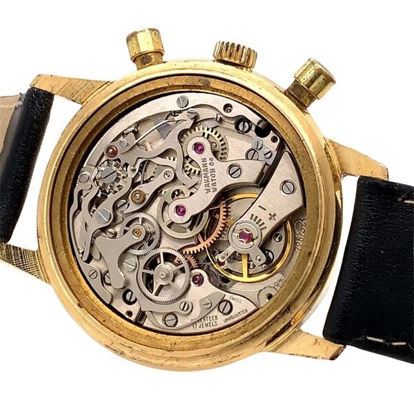 Datei:Wakmann Watch Co. Armbandchronograph mit Panda-Dial ca. 1965 (08).jpg