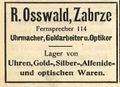 Anzeige R. Osswald, Adressbuch für Zabrze 1910.jpg
