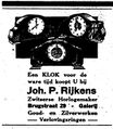 Anzeige Joh. P. Rijkens, Nieuwsblad van het Noorden 5 juni 1940.jpg