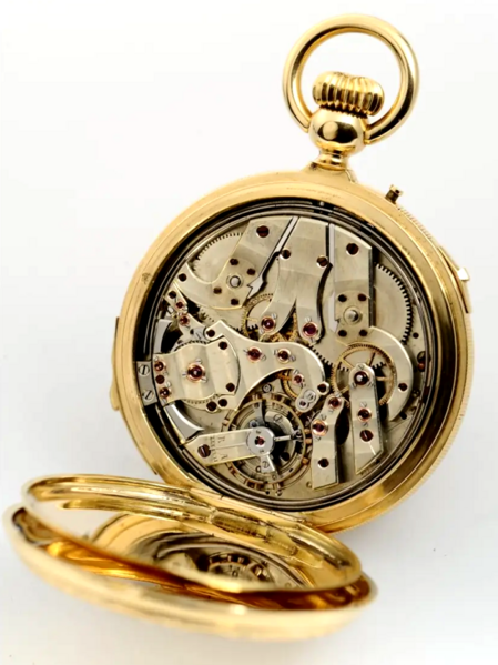 Datei:Retouret, 18 Grand Quai, Genève, Halbsavonnette mit Viertelstundenrepetition Geh. Nr. 13214, circa 1890 (5).png