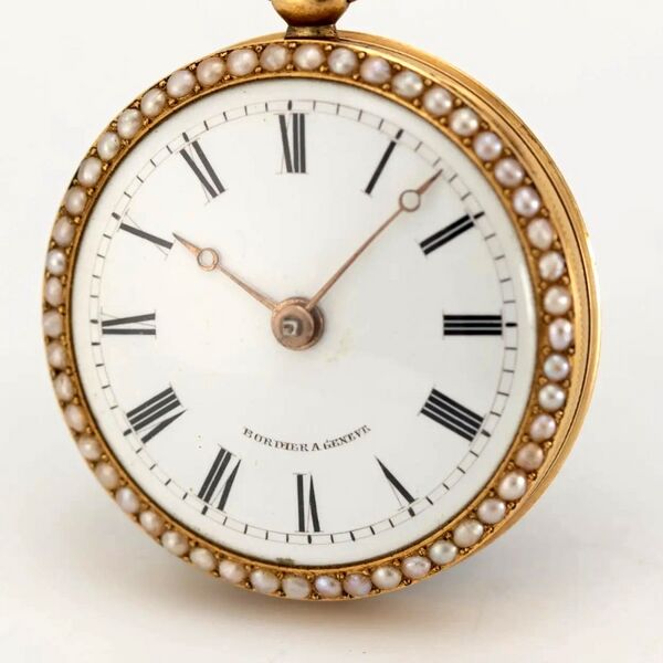 Datei:Bordier à Genève, Genfer Goldemail-Spindeltaschenuhr ca. 1800 (2).jpg