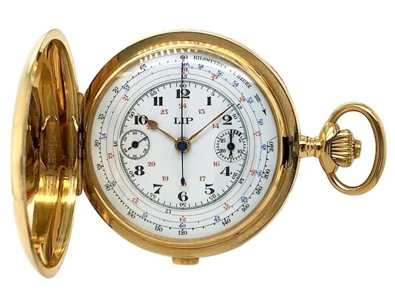 Datei:LIP Goldsavonnette für den frühen Motorsport mit Chronograph, ca. 1915 (1).jpg