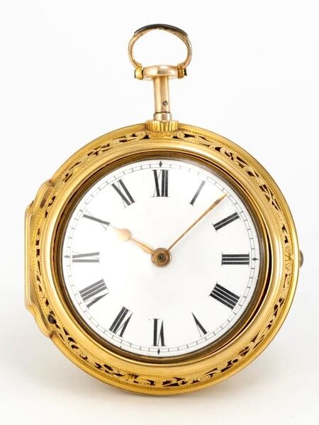 Datei:John Pyke Repousée Doppelgehäuse-Spindeltaschenuhr, ca. 1750 (1).jpg