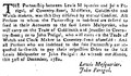 1783, The London Gazette, Januar, John Perigal - Lewis Masquerier- Dissolved.png