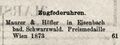 Zugfederuhren Maurer & Höfler, Preismedaille 1873 Wien.jpg