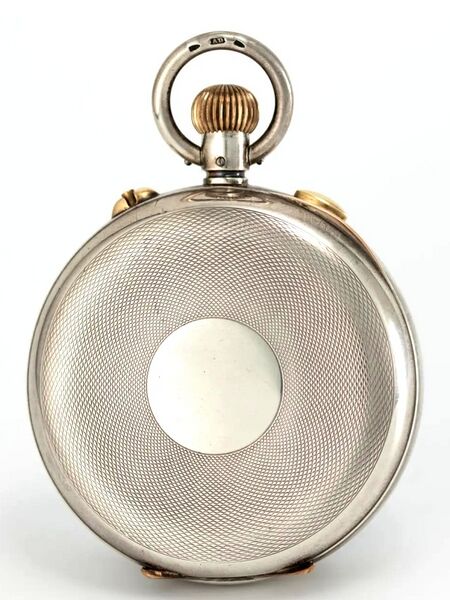 Datei:The Winner - Taschenuhr mit Schleppzeigerchronograph, Regulatorzifferblatt und Datum ca. 1900 (2).jpg