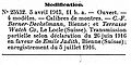 Emile Judith SA, F.H. 1916, 26. August, Modification.jpg