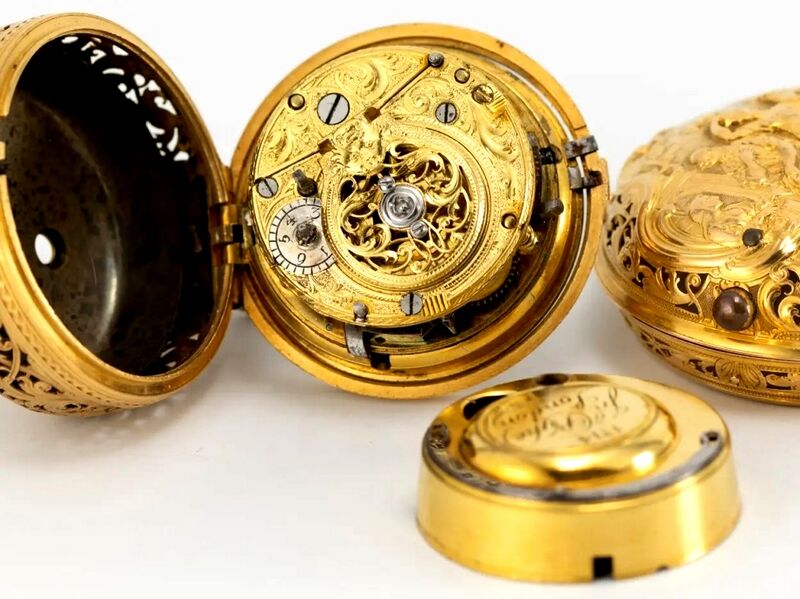 Datei:John Pyke Repousée Doppelgehäuse-Spindeltaschenuhr, ca. 1750 (7).jpg