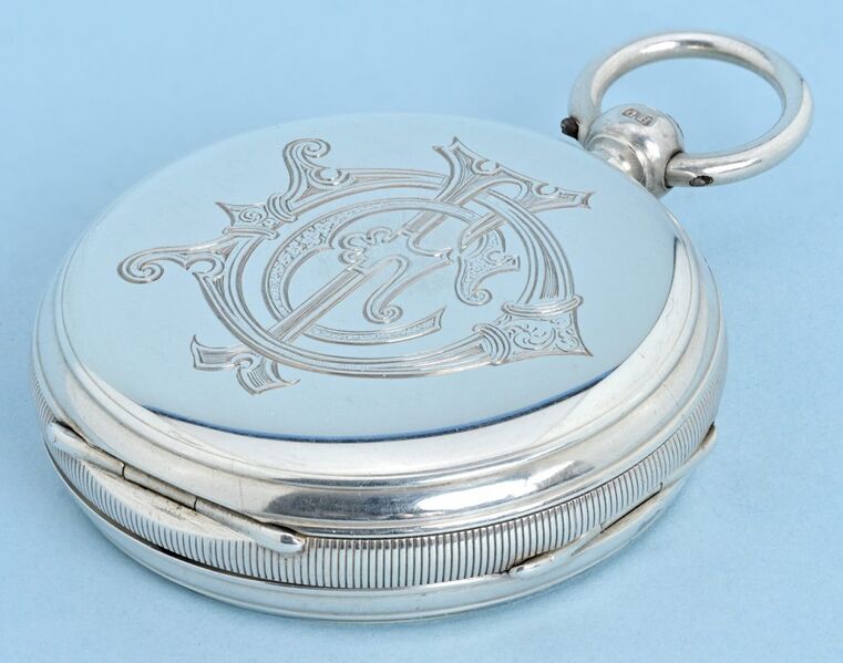 Datei:Etheridge & Ellis - Norwich, London Patent Chronometer Nr. 2113 Hallmarked Birmingham 1894 (3).jpg