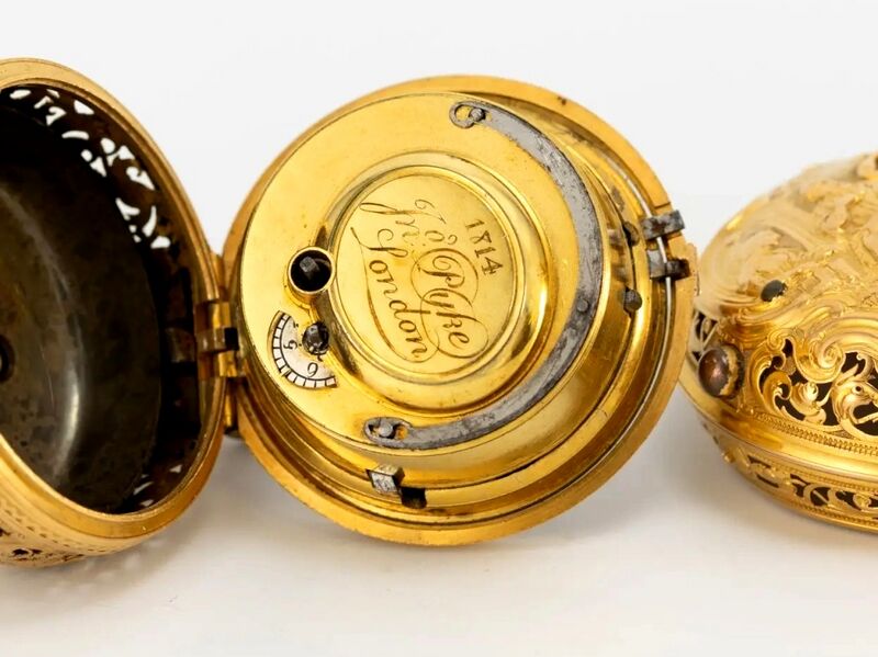 Datei:John Pyke Repousée Doppelgehäuse-Spindeltaschenuhr, ca. 1750 (5).jpg