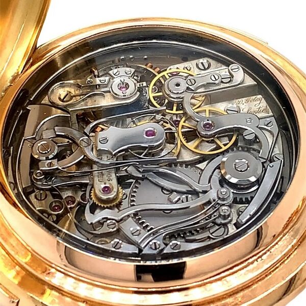 Datei:David Auguste Golay, Sentier, Savonnette mit ewigem Kalender, Mondphase, Minutenrepetition und Schleppzeigerchronograph. ca. 1900 (09).jpg