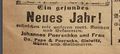 Uhrmacher Johannes Poerschke, Anzeige in der Ooberschlesischer Wanderer, Dezember 1908.jpg