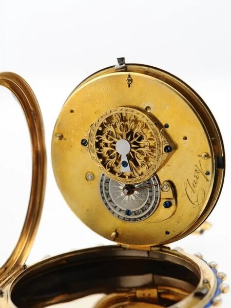 Datei:Clary à Genève, Directoire Goldemail Spindeltaschenuhr, circa 1790 (6).jpg