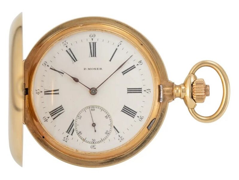 Datei:Paul Moser Präzisions - Savonnette - Ankerchronometer ca. 1900 (1).jpg