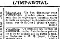 Démonteur A. Schweizer-Schatzmann L 'Impartial 26. Oktober 1904.jpg