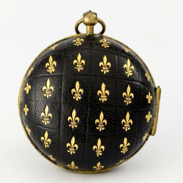 Datei:I. Rousseau einzeigrige Oignon Spindeltaschenuhr aus Orléans ca 1690 (2).jpg