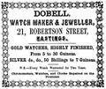 Dobell, Watchmaker & Jeweller, Hastings, Anzeige 1858.jpg
