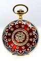 Constantaras Frères, Diamantbesetzte Goldemail Taschenuhr, Nr. 256690, circa 1900 (3).jpg