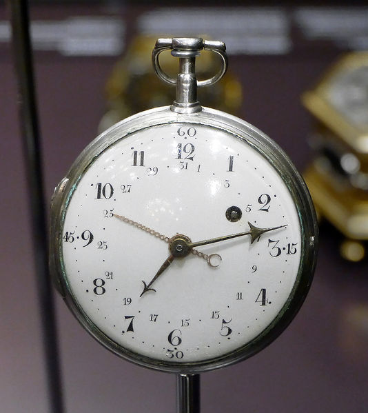 Datei:Johann C. Gescheidt Taschenuhr Datumsanzeige 1.JPG