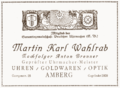 Wahlrab Martin Karl Anzeige 1927.png