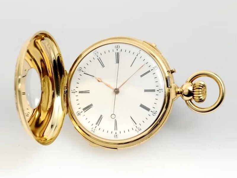 Datei:Retouret, 18 Grand Quai, Genève, Halbsavonnette mit Viertelstundenrepetition Geh. Nr. 13214, circa 1890 (2).jpg