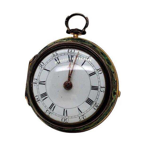 Datei:Samuel Minchener London Spindeltaschenuhr ca. 1750 (1).jpg