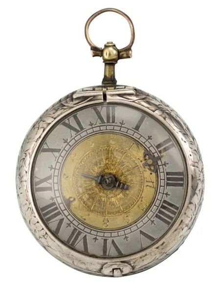 Datei:Elias Weckherlin, Augsburger Spindeltaschenuhr mit Weckwerk ca. 1680 (1).jpg