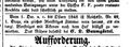 Leipziger Zeitung 1847, Zimmervermieting 1e Etage bei C.L. Bäumgärtel.jpg