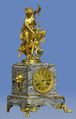 Guilmet, French Variegated Grey-marble and Gilt-Metal and Bronze Mystery Clock., circa 1885 (2).jpg
