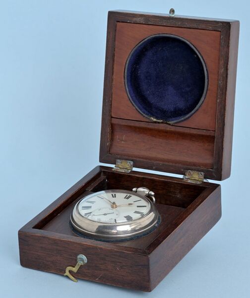 Datei:John Wood - Liverpool, Rechenankerhemmung Taschenuhr, ca. 1818 (01).jpg