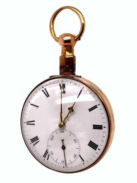 Datei:Robert Roskell Goldene Spindeltaschenuhr ca 1815 (1).jpg