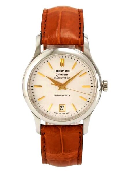 Datei:Wempe Glashütte, Chronometer Zeitmeister - Sondermodell Uhrenmagazin, 010-1000 ca. 2010 (01).jpg